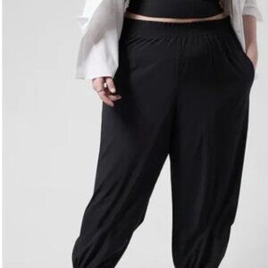 Athleta High Rise Savannah Jogger Pants Pockets Stretch Plus Size Women's 22